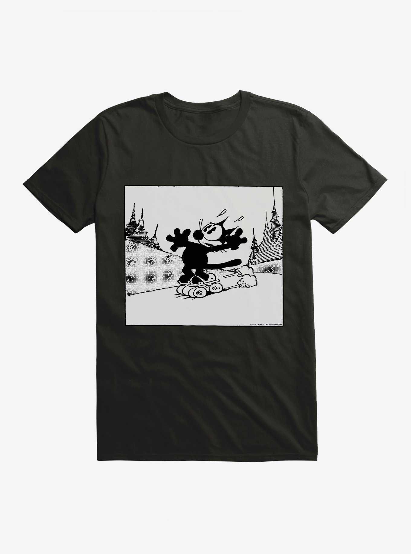 Felix The Cat Rollerskating T-Shirt, , hi-res