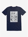 Felix The Cat Fishing Comic Strip T-Shirt, MIDNIGHT NAVY, hi-res