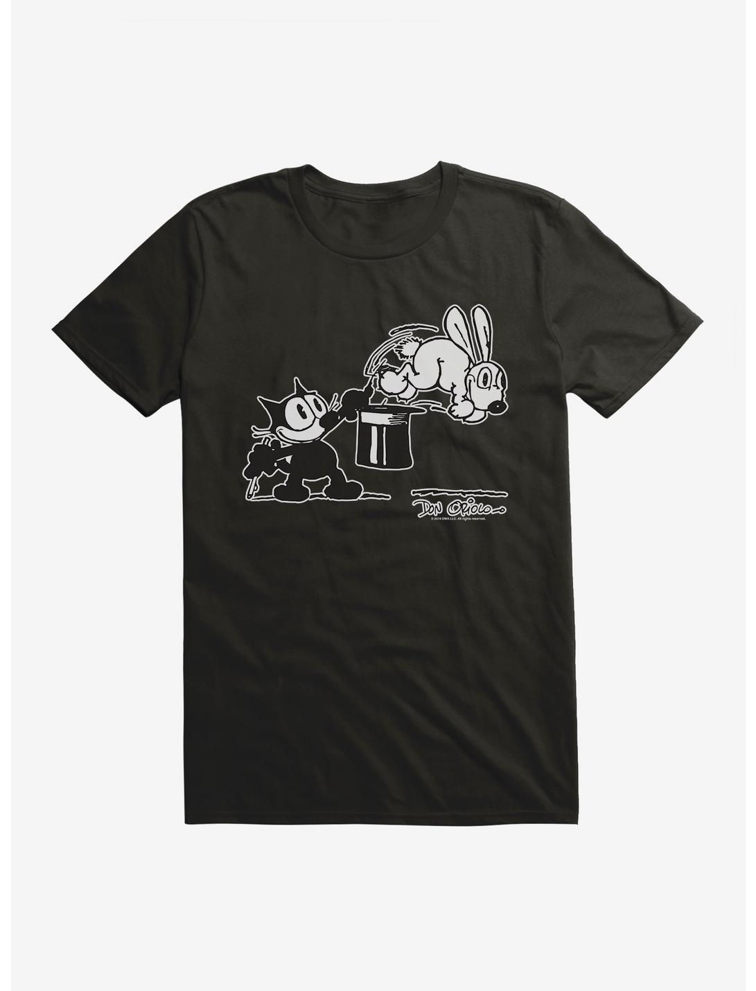 Felix The Cat Magic Trick T-Shirt, BLACK, hi-res