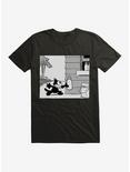 Felix The Cat Milk Time T-Shirt, BLACK, hi-res