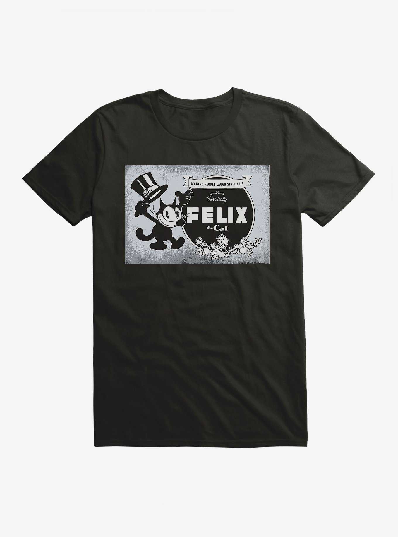 Felix The Cat Vintage Logo Poster T-Shirt, , hi-res