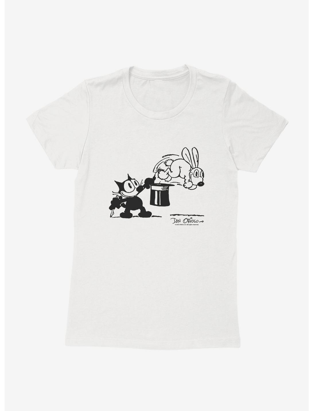 Felix The Cat Bunny Hat Trick Womens T-Shirt, WHITE, hi-res
