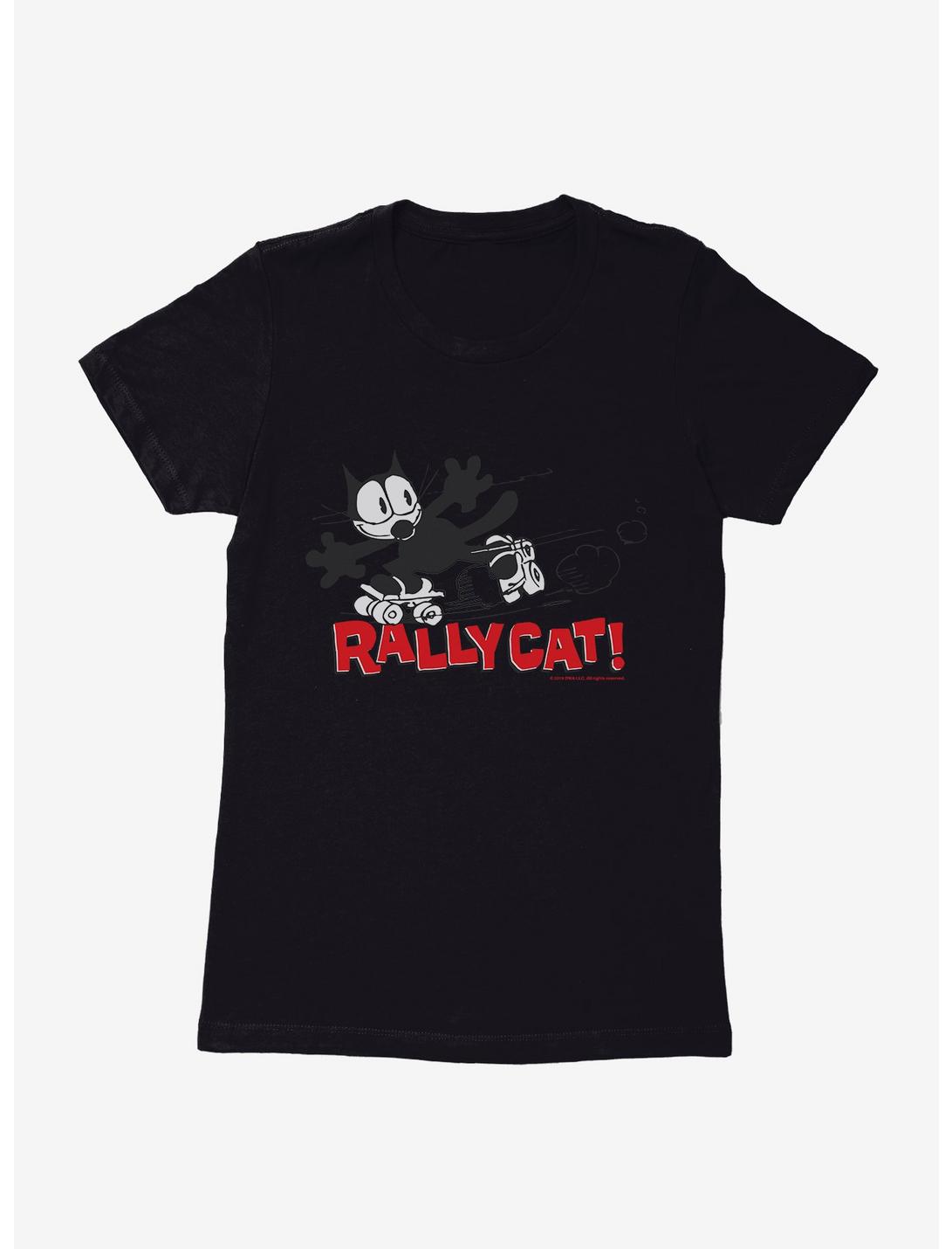 Felix The Cat Rally Cat Womens T-Shirt, BLACK, hi-res