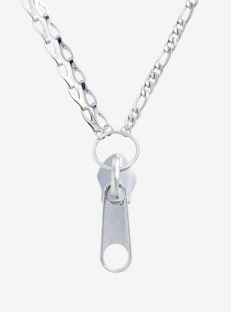 Zipper Chain Necklace | Hot Topic