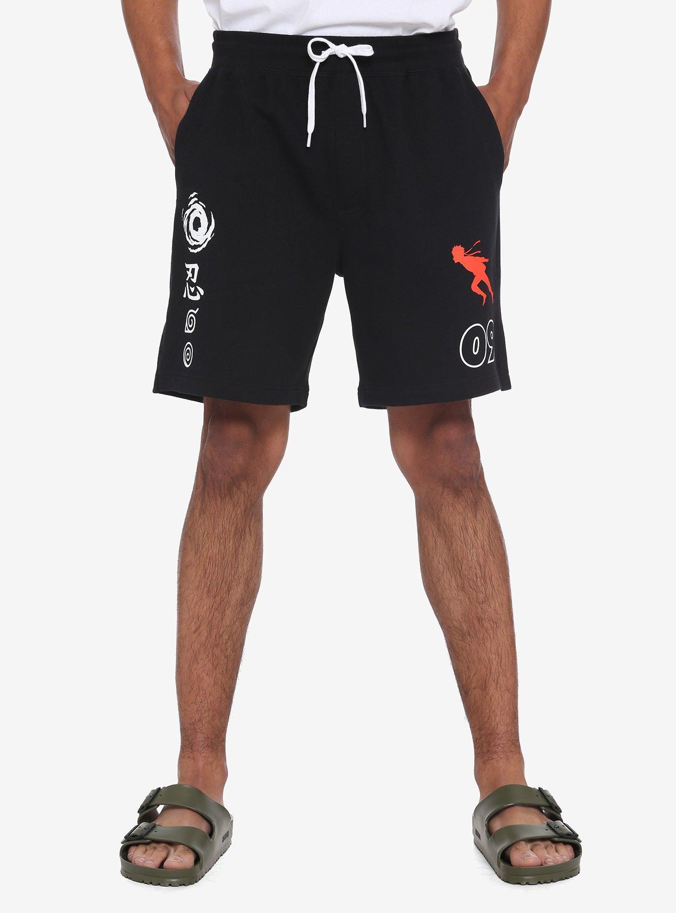 Naruto Shippuden Icon Volley Shorts, BLACK, hi-res