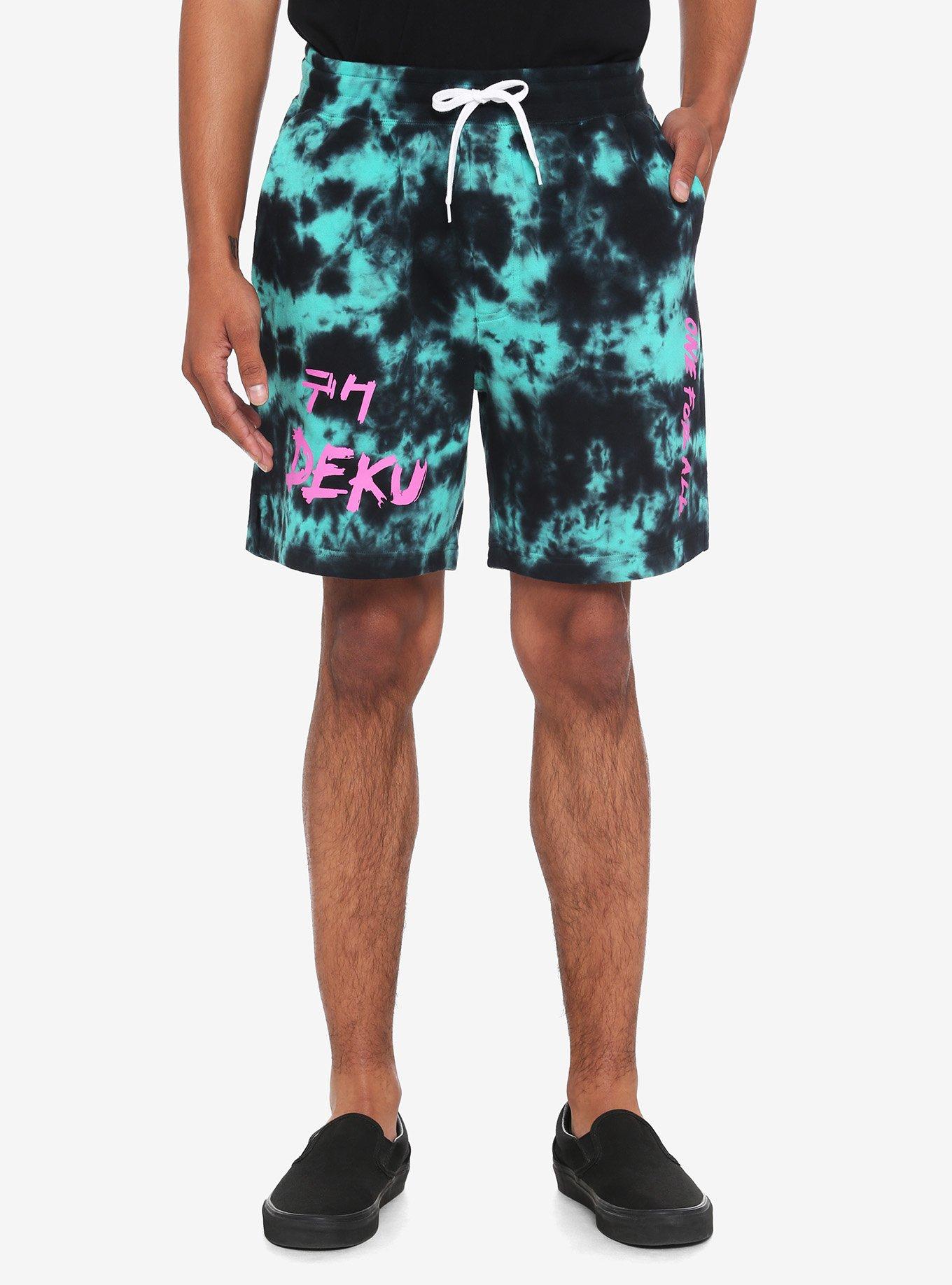 My Hero Academia Deku Tie-Dye Volley Shorts | Hot Topic