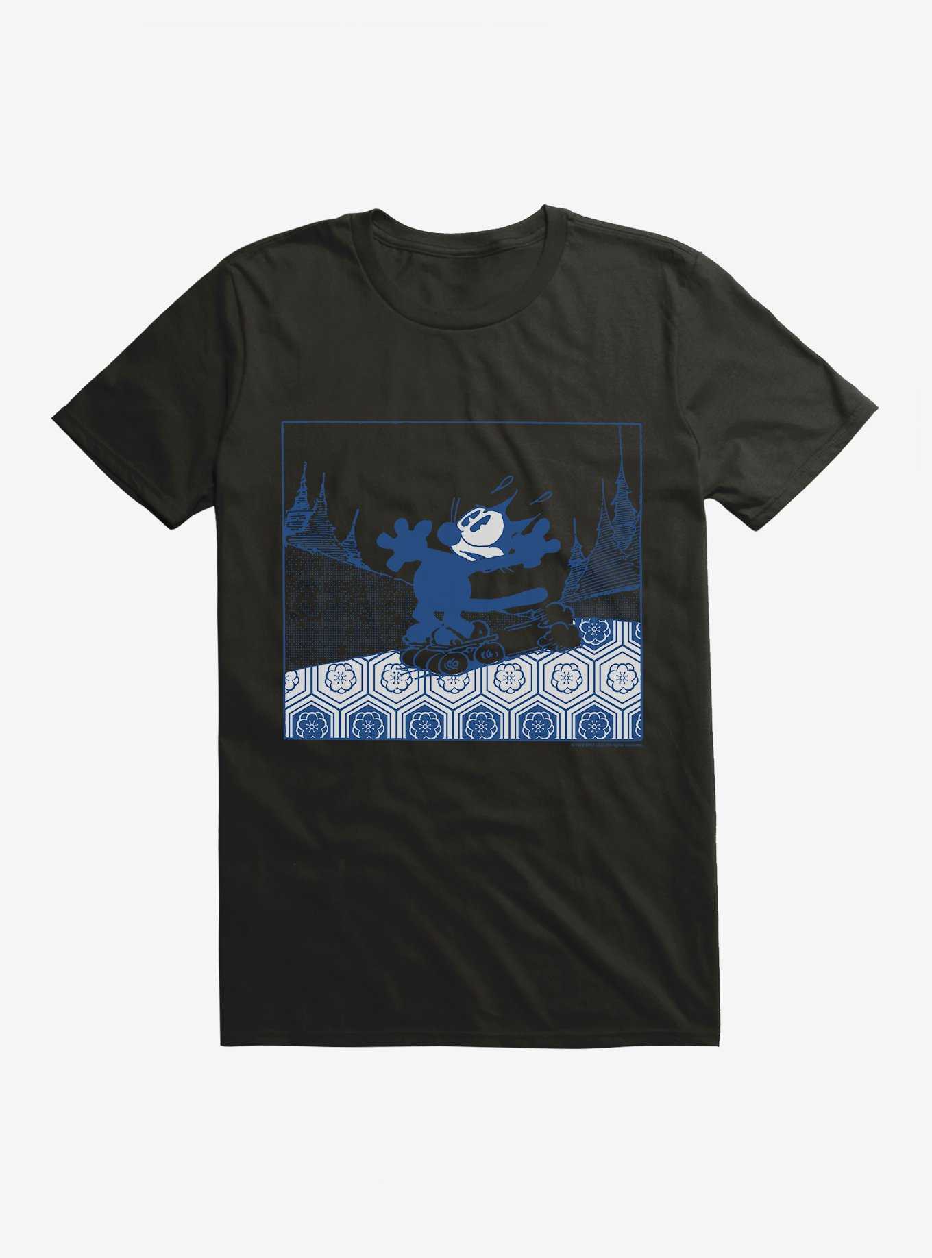 Felix The Cat Skateboarding T-Shirt, , hi-res
