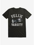 Felix The Cat Hey Varsity T-Shirt, BLACK, hi-res