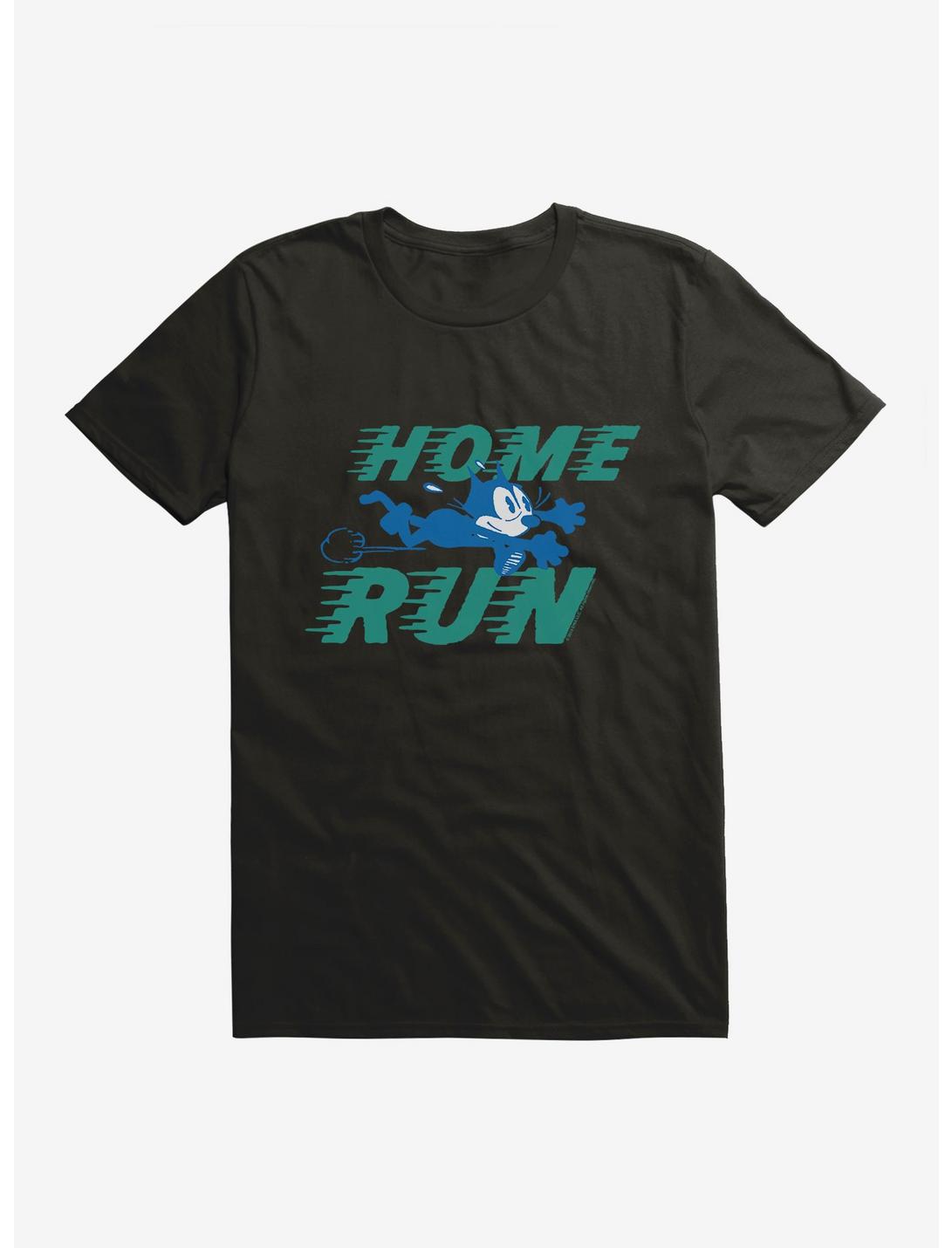 Felix The Cat Home Run Baseball T-Shirt, BLACK, hi-res