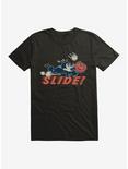 Felix The Cat Slide Baseball T-Shirt, BLACK, hi-res