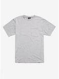 Grey & White Striped Pocket T-Shirt, GREY, hi-res