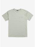 Green & White Striped Pocket T-Shirt, GREEN, hi-res