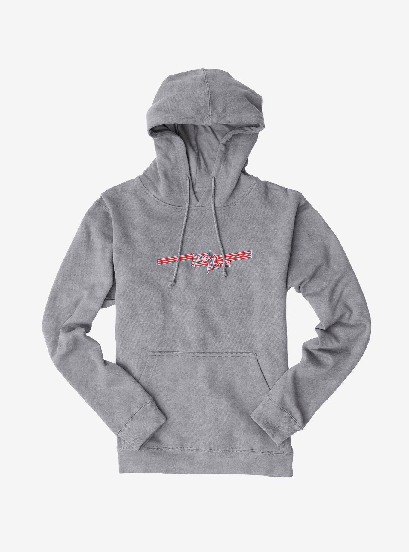 DC Comics Wonder Woman Neon Logo Hoodie, , hi-res