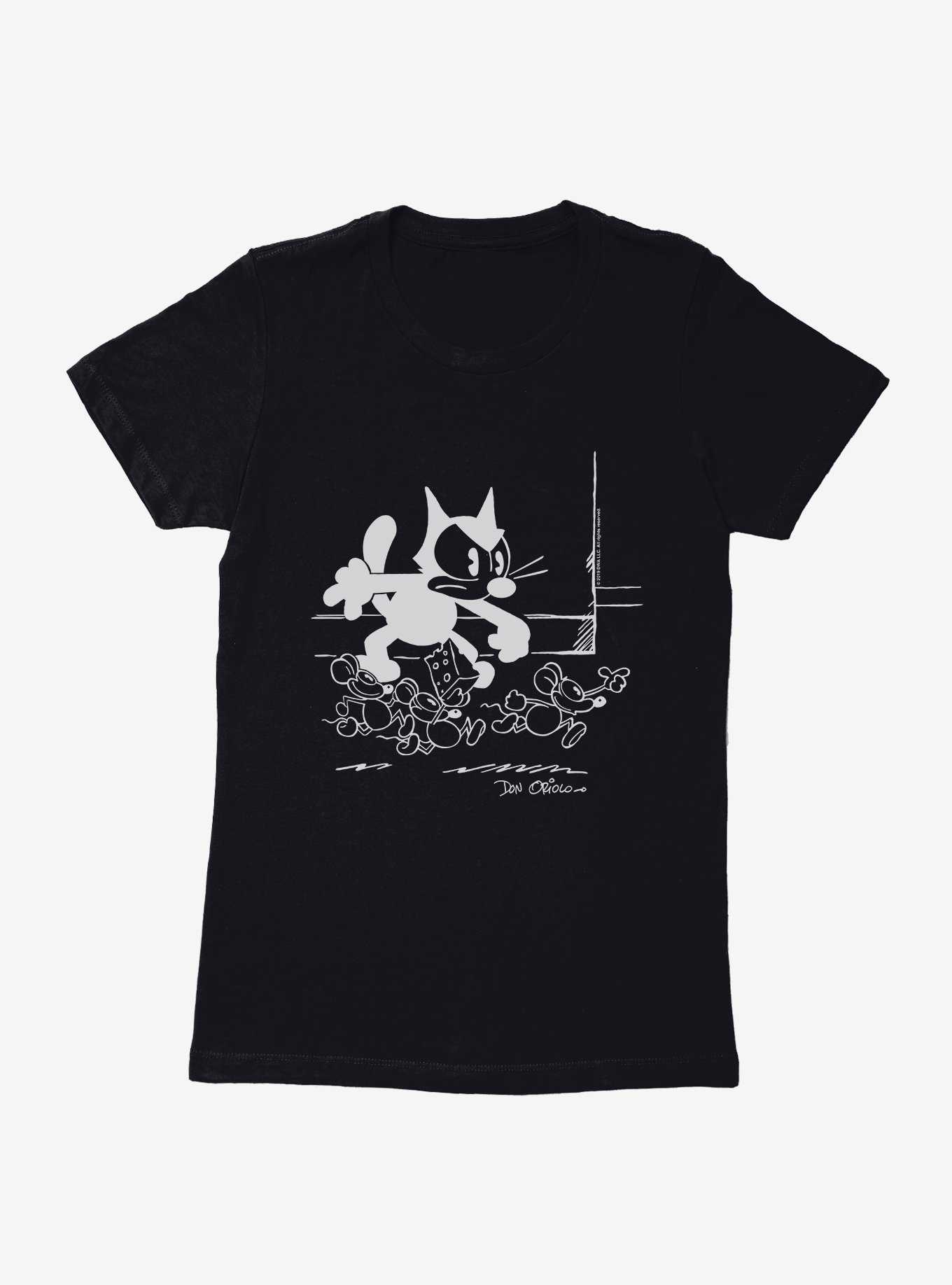 Felix The Cat Don't Take The Cheese Womens T-Shirt, , hi-res
