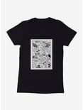 Felix The Cat Comic Strip Womens T-Shirt, BLACK, hi-res