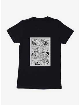 Felix The Cat Comic Strip Womens T-Shirt, , hi-res