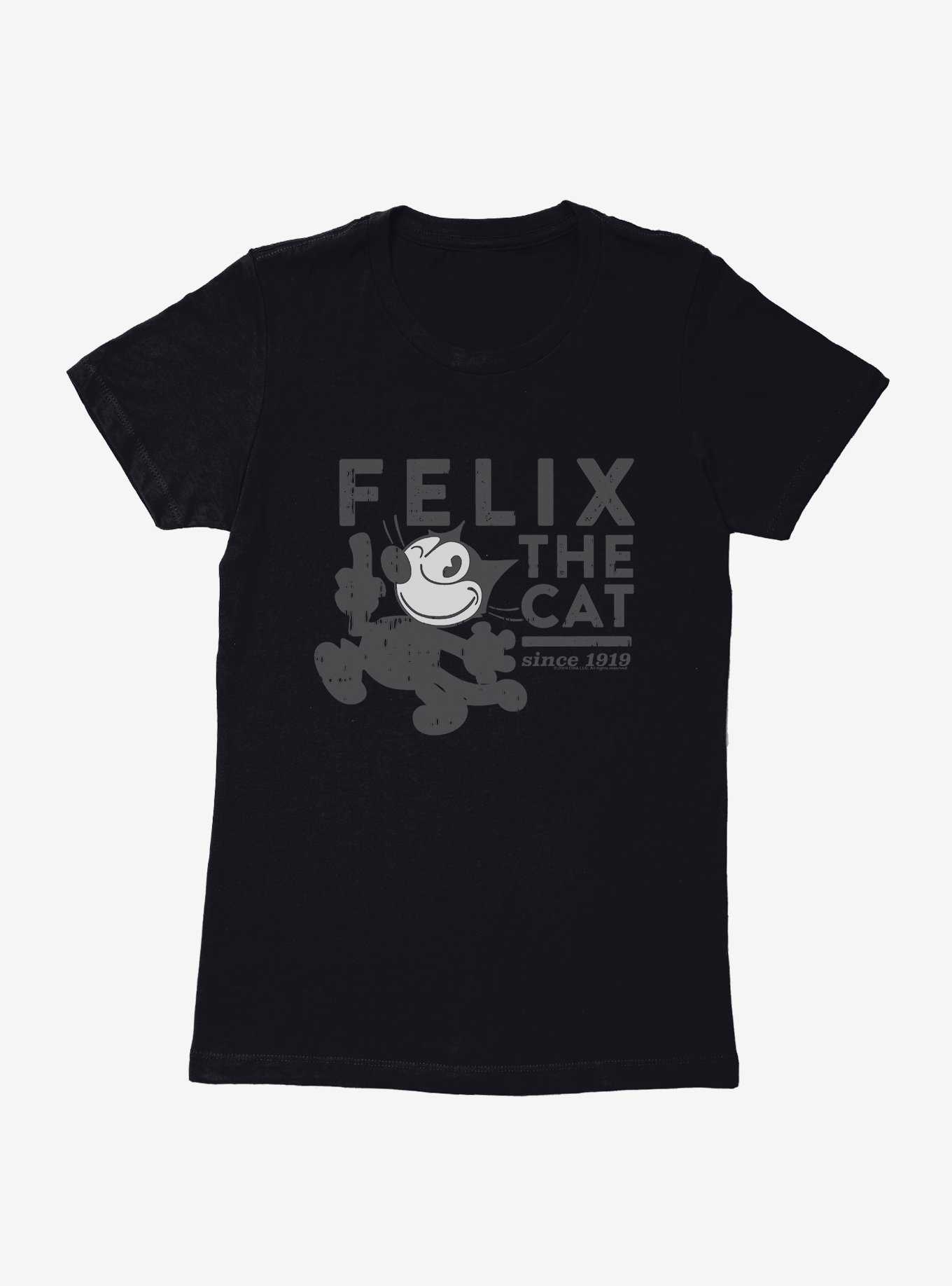 Felix The Cat Distressed Logo Womens T-Shirt, , hi-res