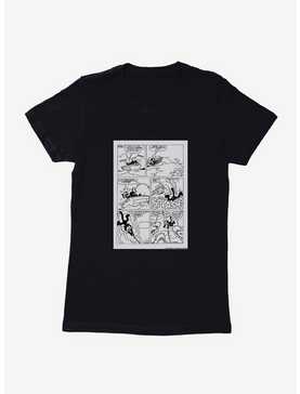 Felix The Cat Fishing Comic Strip Womens T-Shirt, , hi-res