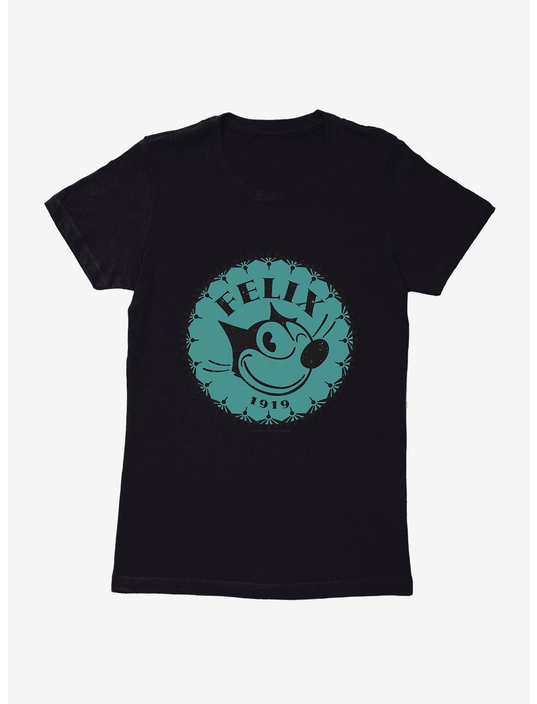 Felix The Cat Logo Womens T-Shirt, BLACK, hi-res