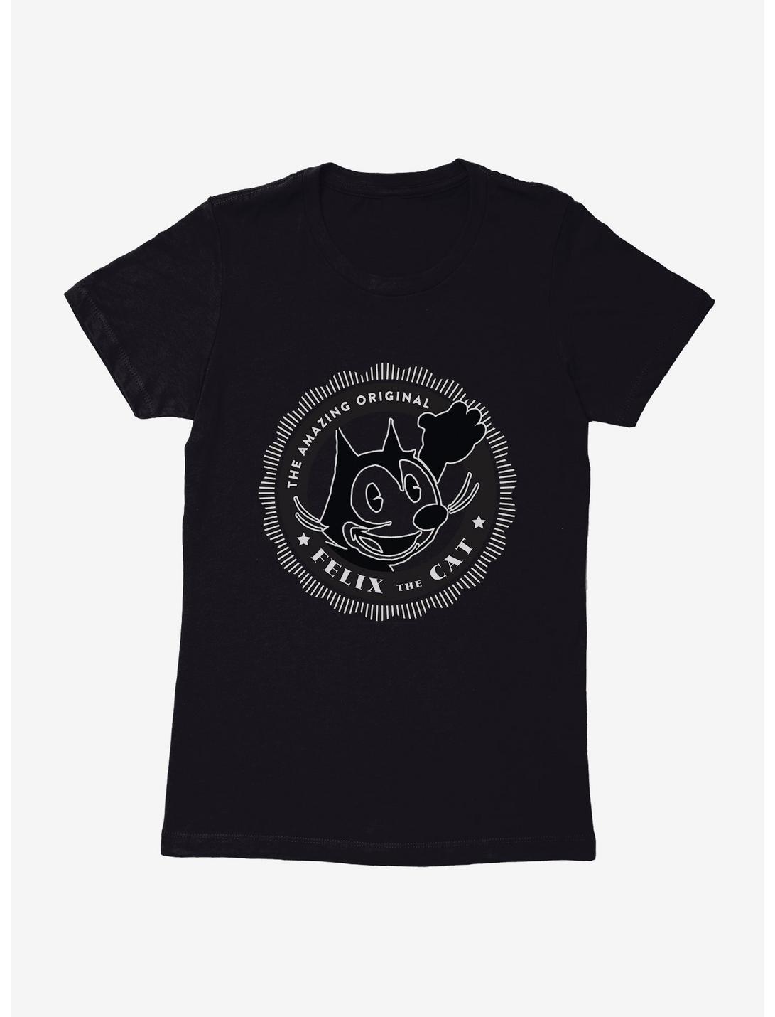 Felix The Cat Original Logo Womens T-Shirt, BLACK, hi-res