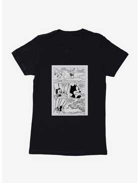 Felix The Cat Hot Air Balloon Comic Strip Womens T-Shirt, , hi-res