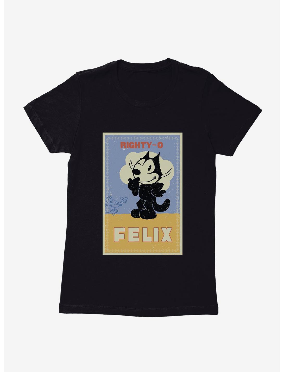 Felix The Cat Mighty-O Womens T-Shirt, BLACK, hi-res