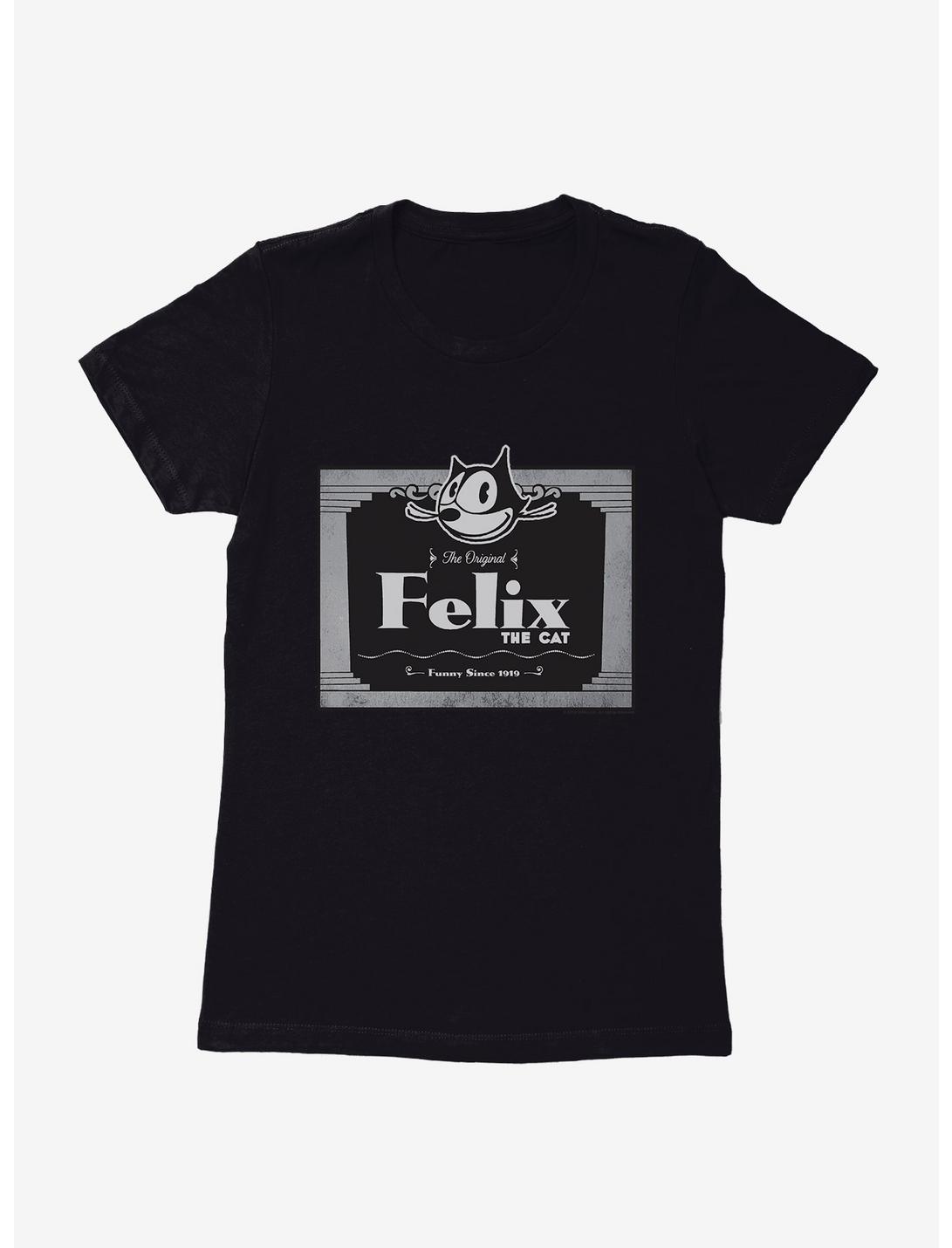 Felix The Cat The Original Movie Cat Womens T-Shirt, BLACK, hi-res