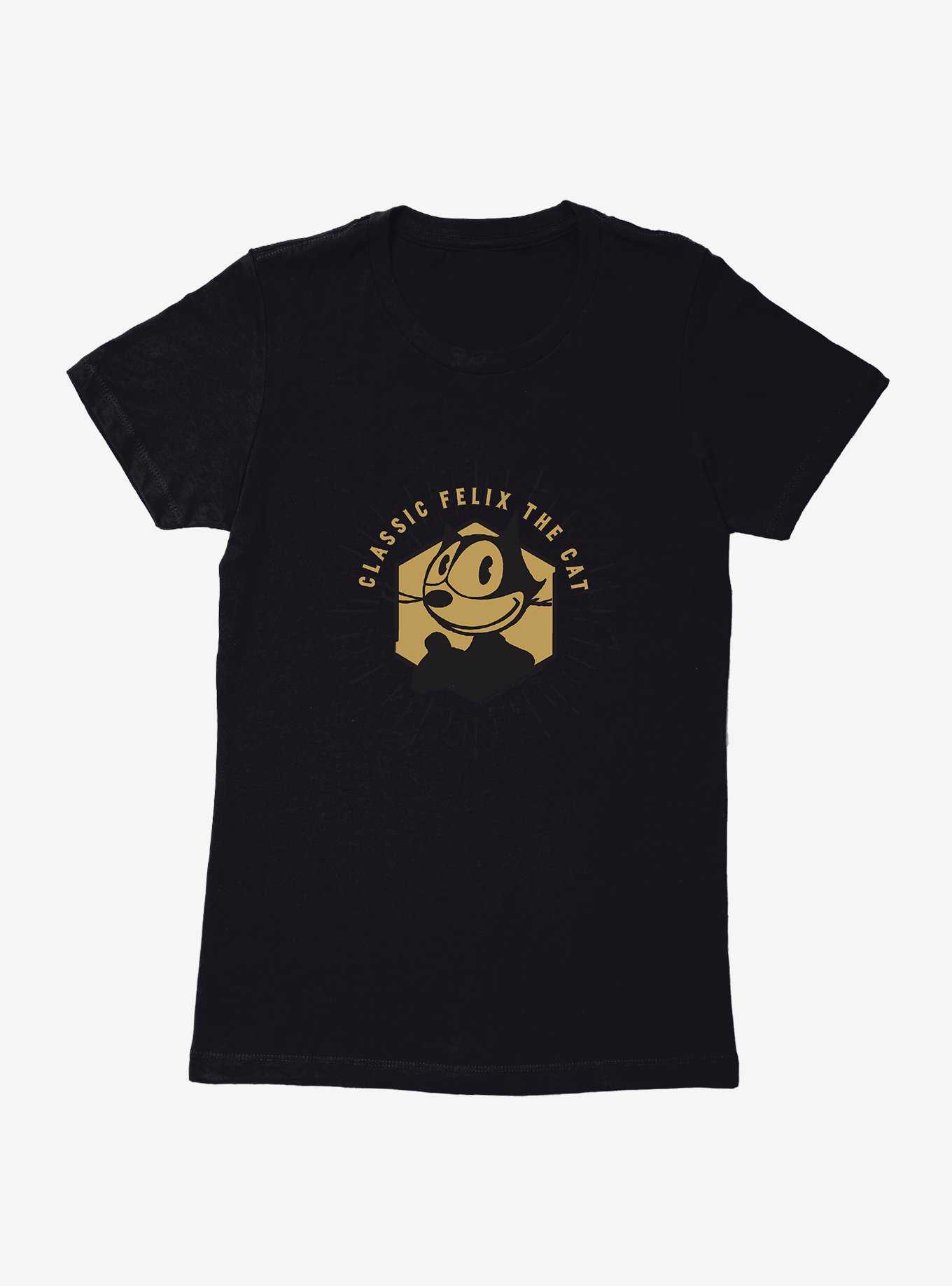 Felix The Cat Vintage Gold Logo Womens T-Shirt, , hi-res