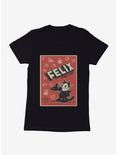 Felix The Cat Vintage Poster Womens T-Shirt, BLACK, hi-res