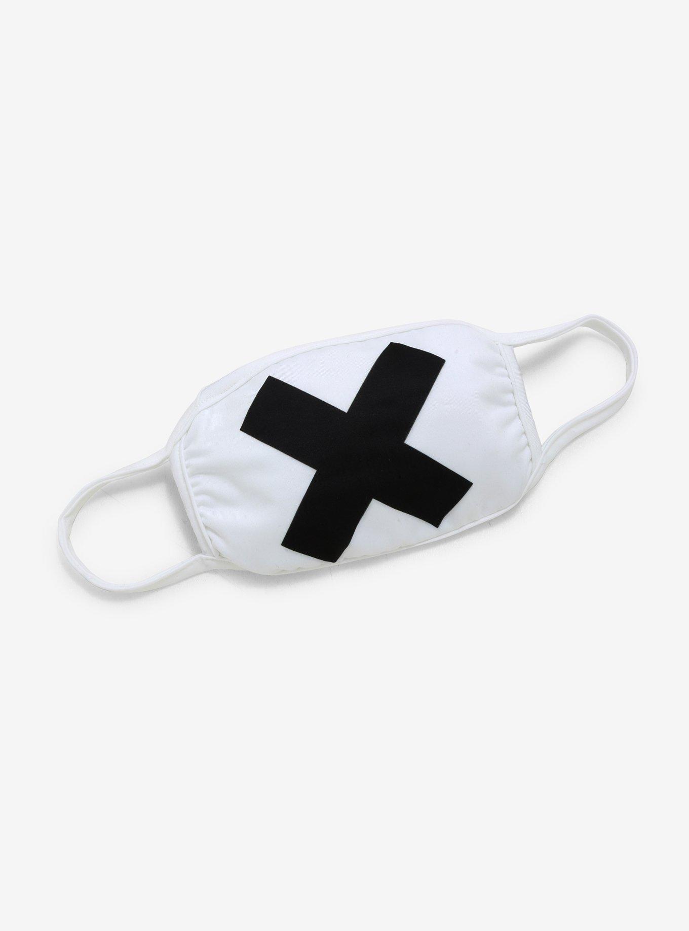 Black And White X Fashion Face Mask, , hi-res