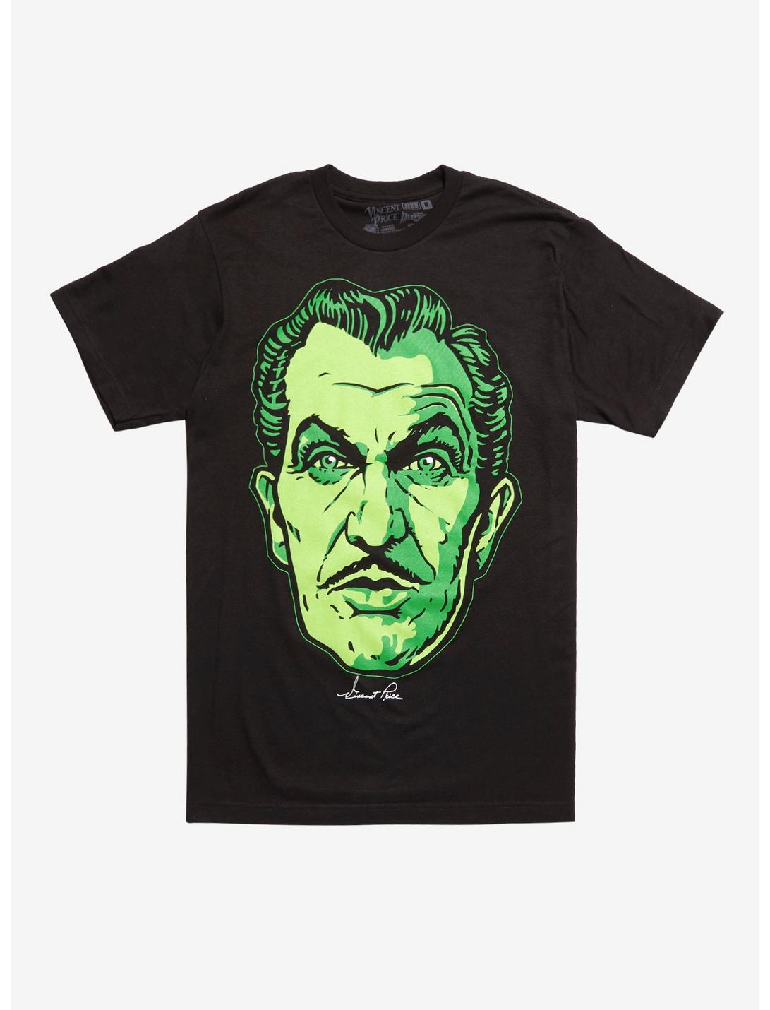 Kreepsville Vincent Price Green Face T-Shirt, BLACK, hi-res