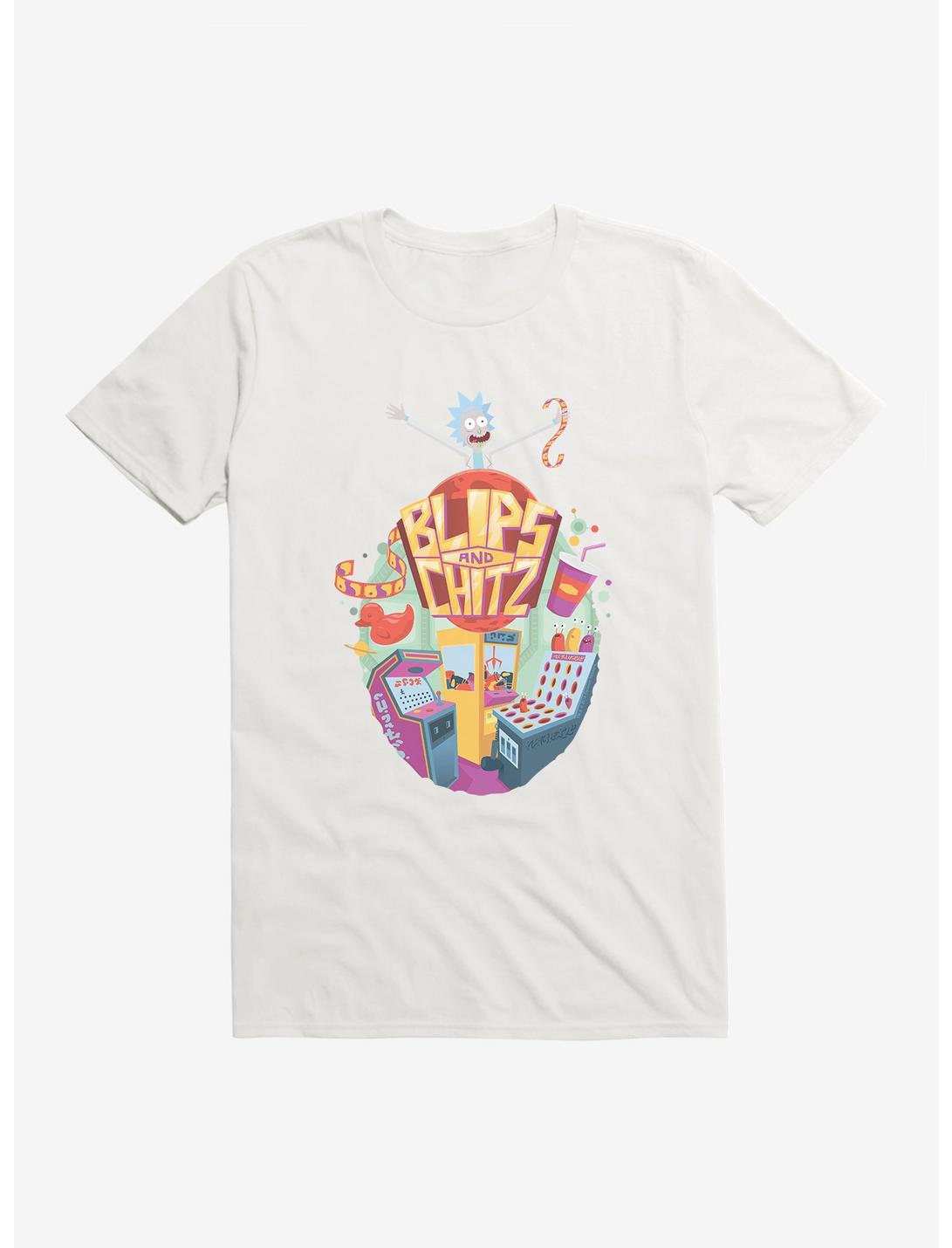 Rick and Morty Blips and Chitz T-Shirt, WHITE, hi-res