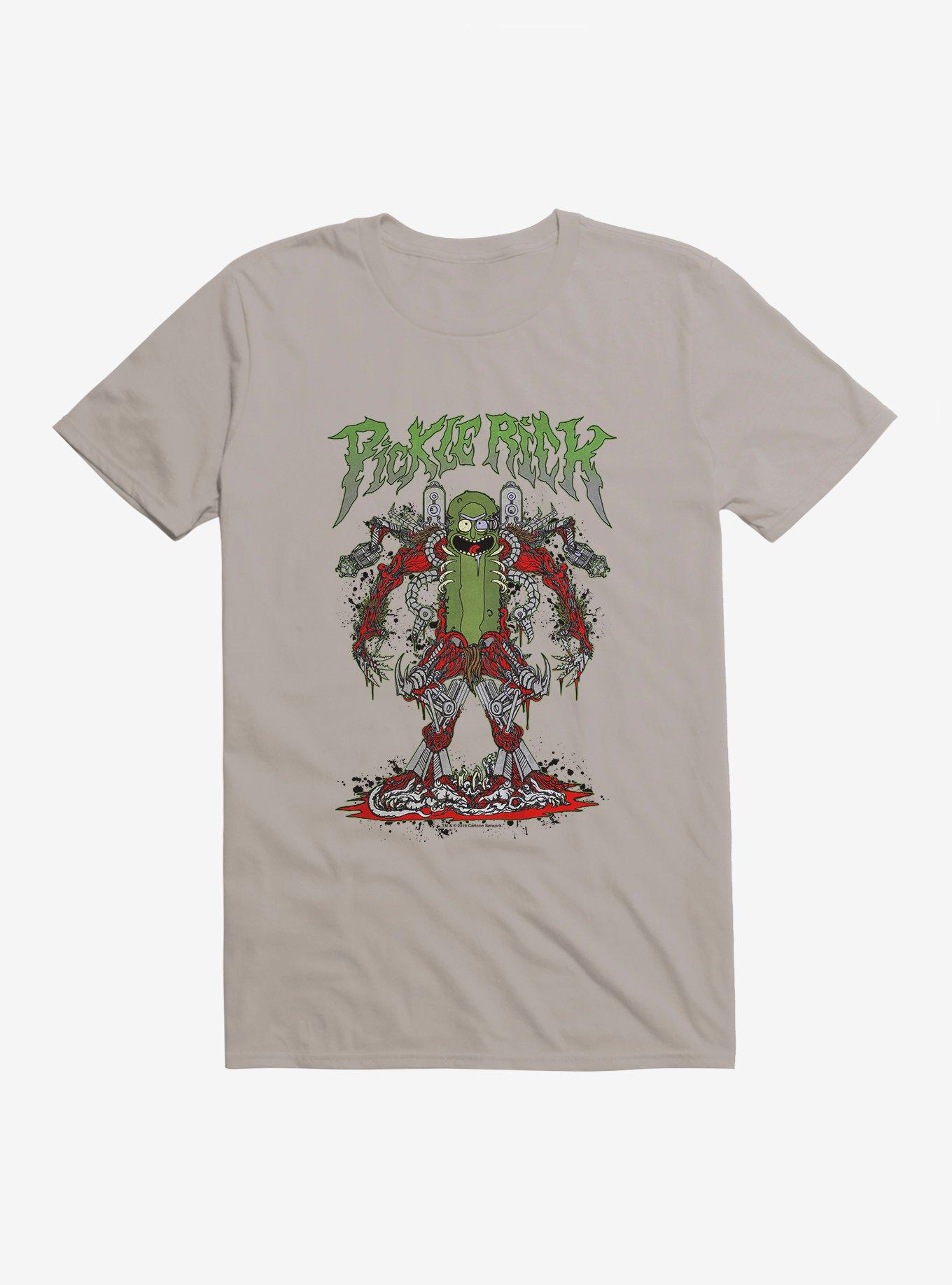 Rick and Morty Pickle Rick Robot T-Shirt, LIGHT GREY, hi-res