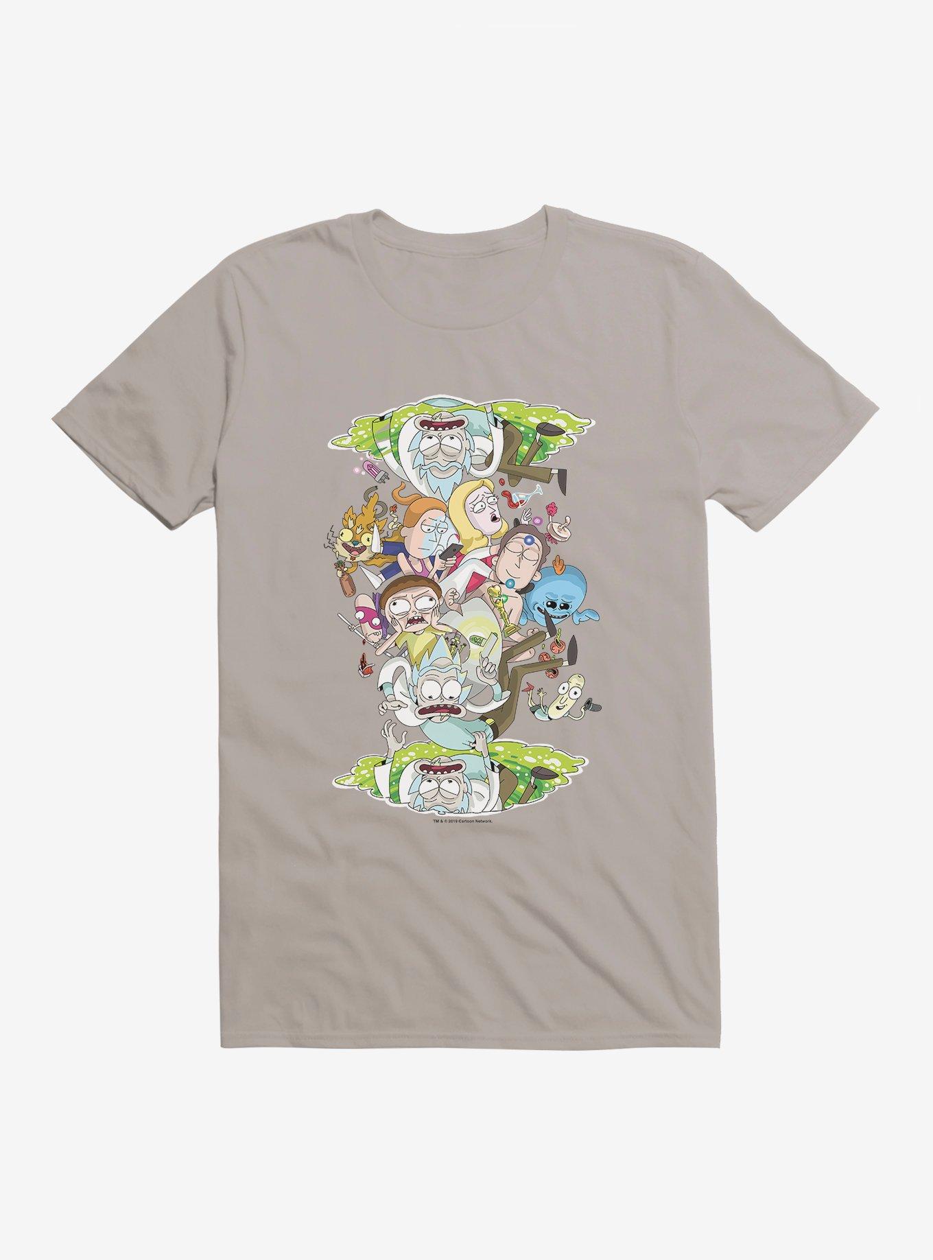 Rick and Morty Portal Loop T-Shirt, LIGHT GREY, hi-res