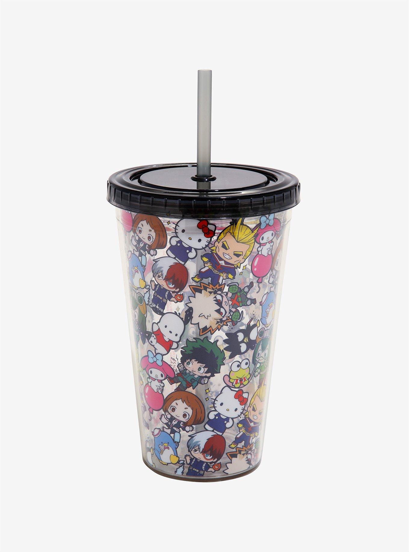 Sanrio x Miniso - Pattern Tumbler With Straw & Character Cap