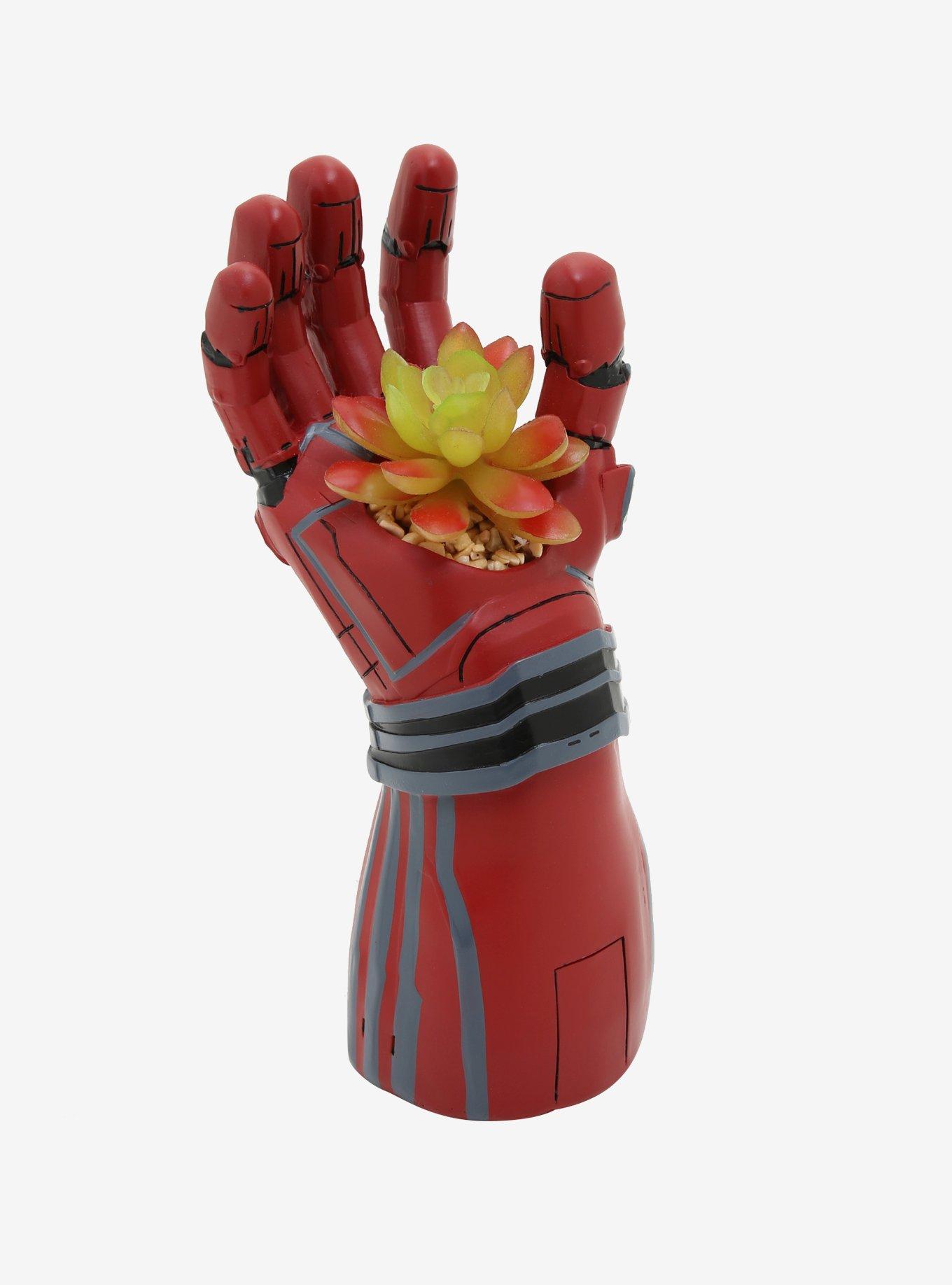 Marvel Avengers Iron Man Iron Gauntlet Faux Succulent Planter, , hi-res