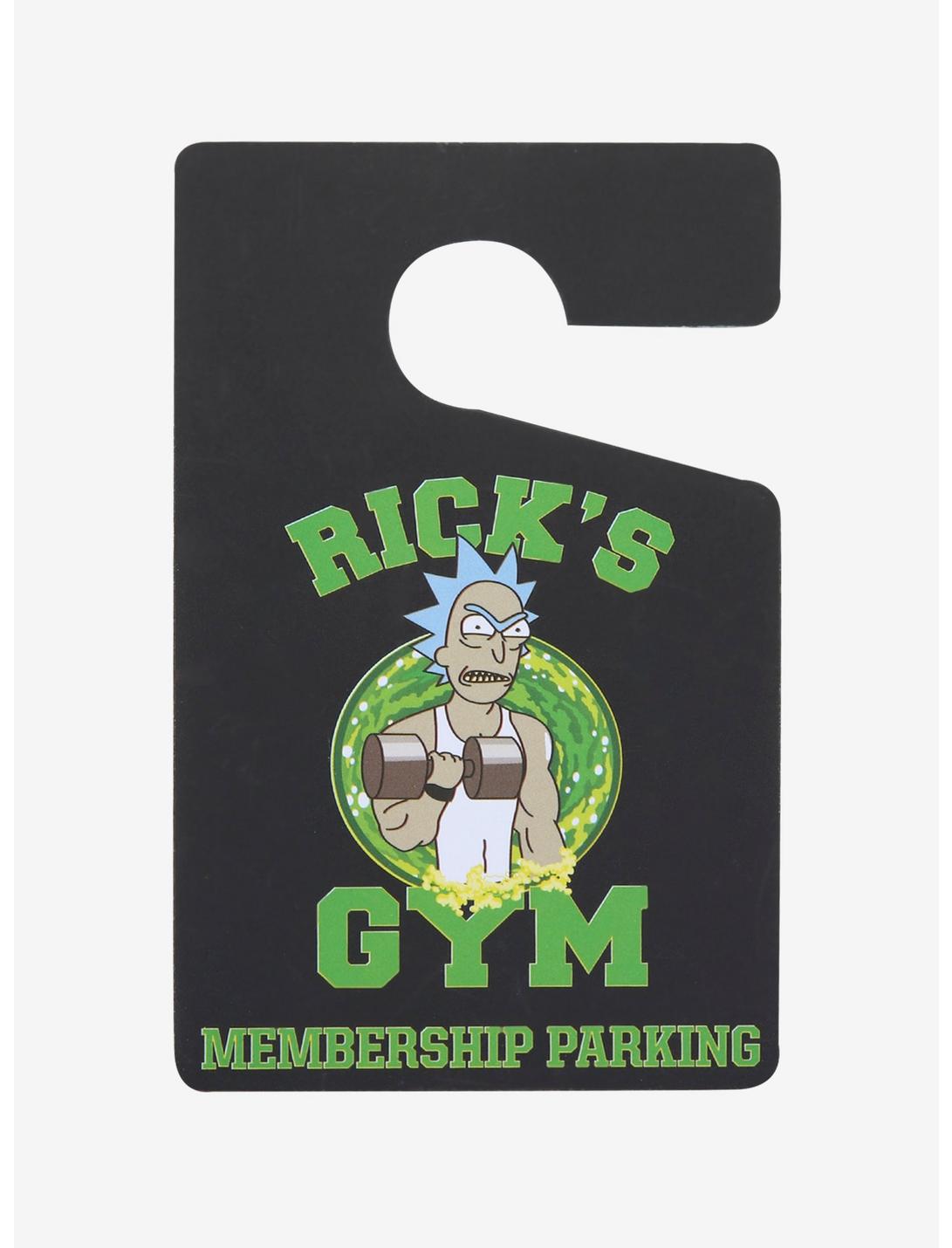 Rick and Morty Rick's Gym Parking Pass Air Freshener - BoxLunch Exclusive, , hi-res