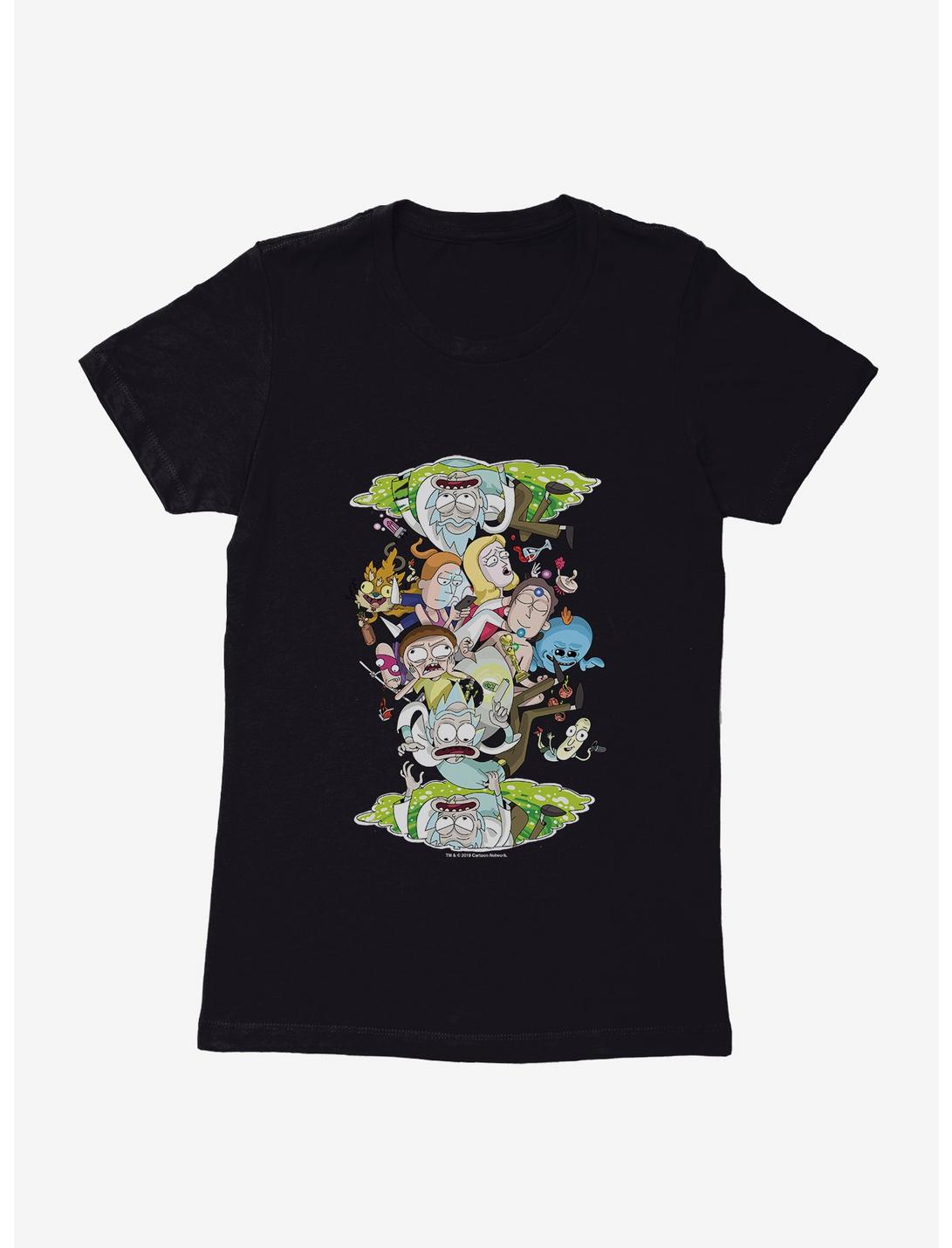 Rick and Morty Portal Loop Womens T-Shirt, BLACK, hi-res