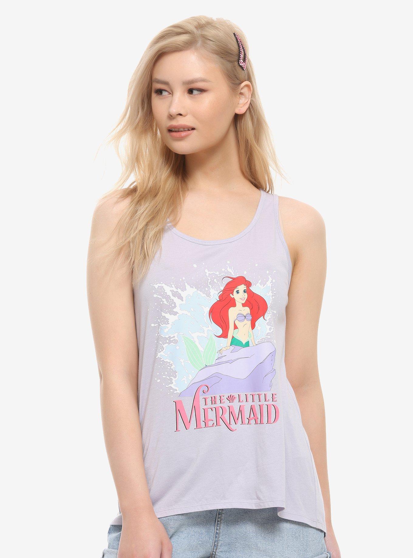 Disney The Little Mermaid Ariel Chiffon Back Girls Tank Top, MULTI, hi-res