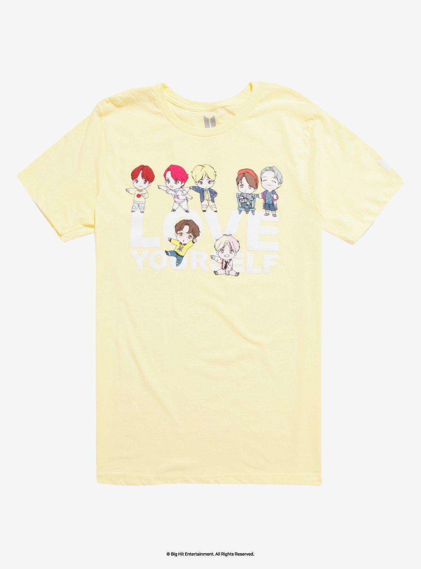 BTS Character Yellow T-Shirt, YELLOW, hi-res