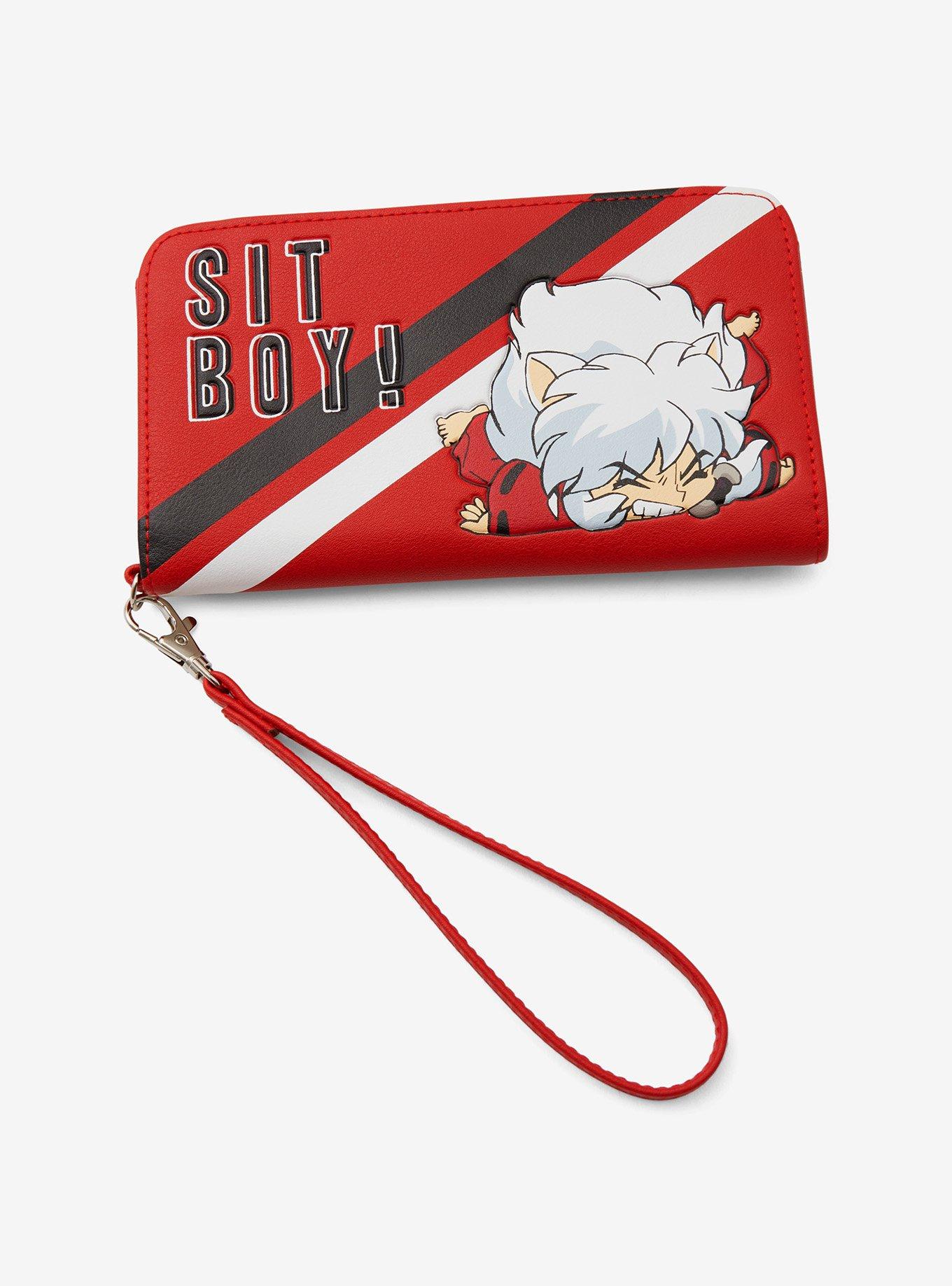 Inuyasha Sit Boy Mini Backpack and Cardholder InuYasha Sit Boy Mini Backpack Red Black Chibi Sit Boy  main image 4