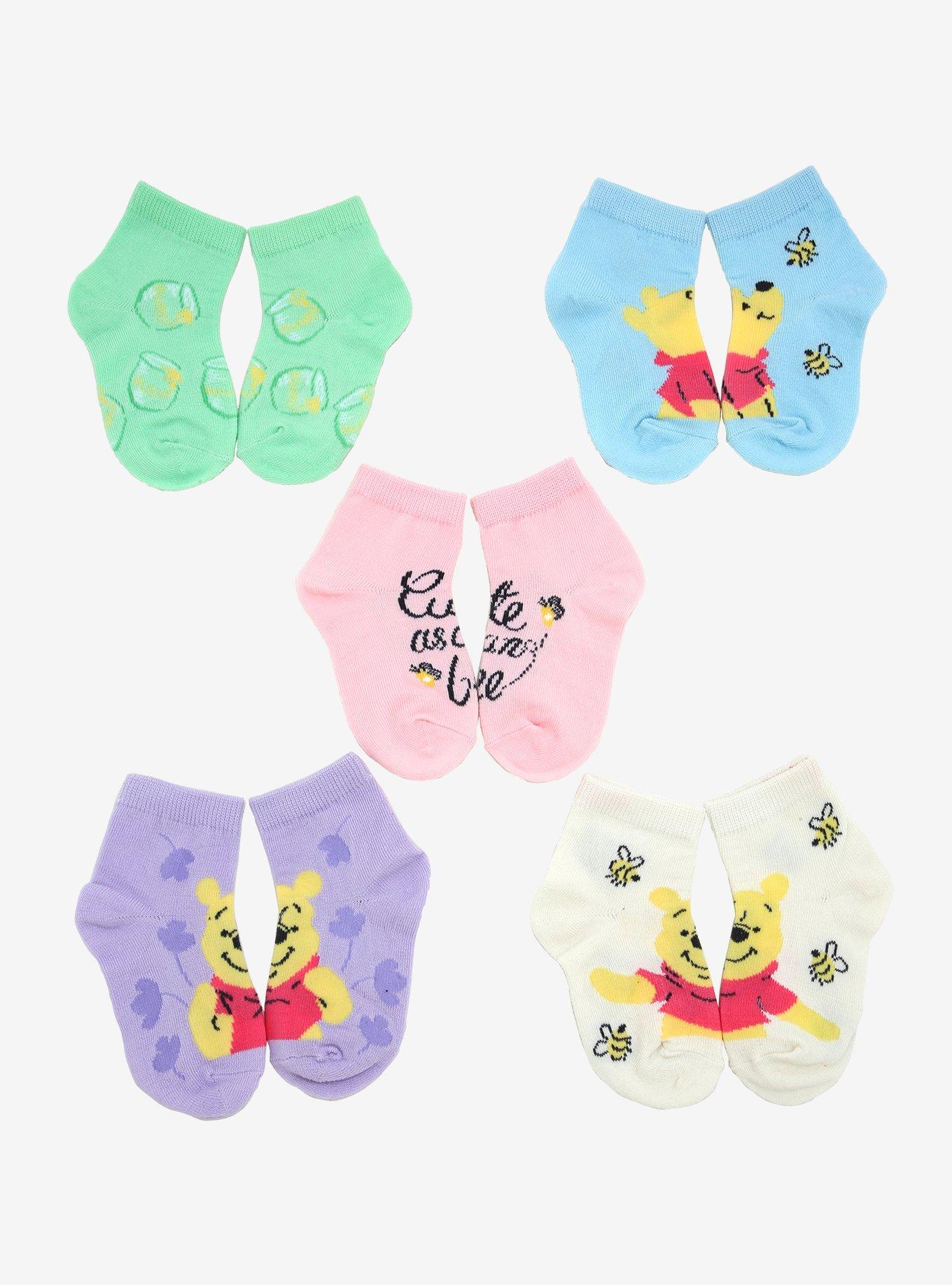 Disney Winnie the Pooh Toddler Sock Set - BoxLunch Exclusive, , hi-res