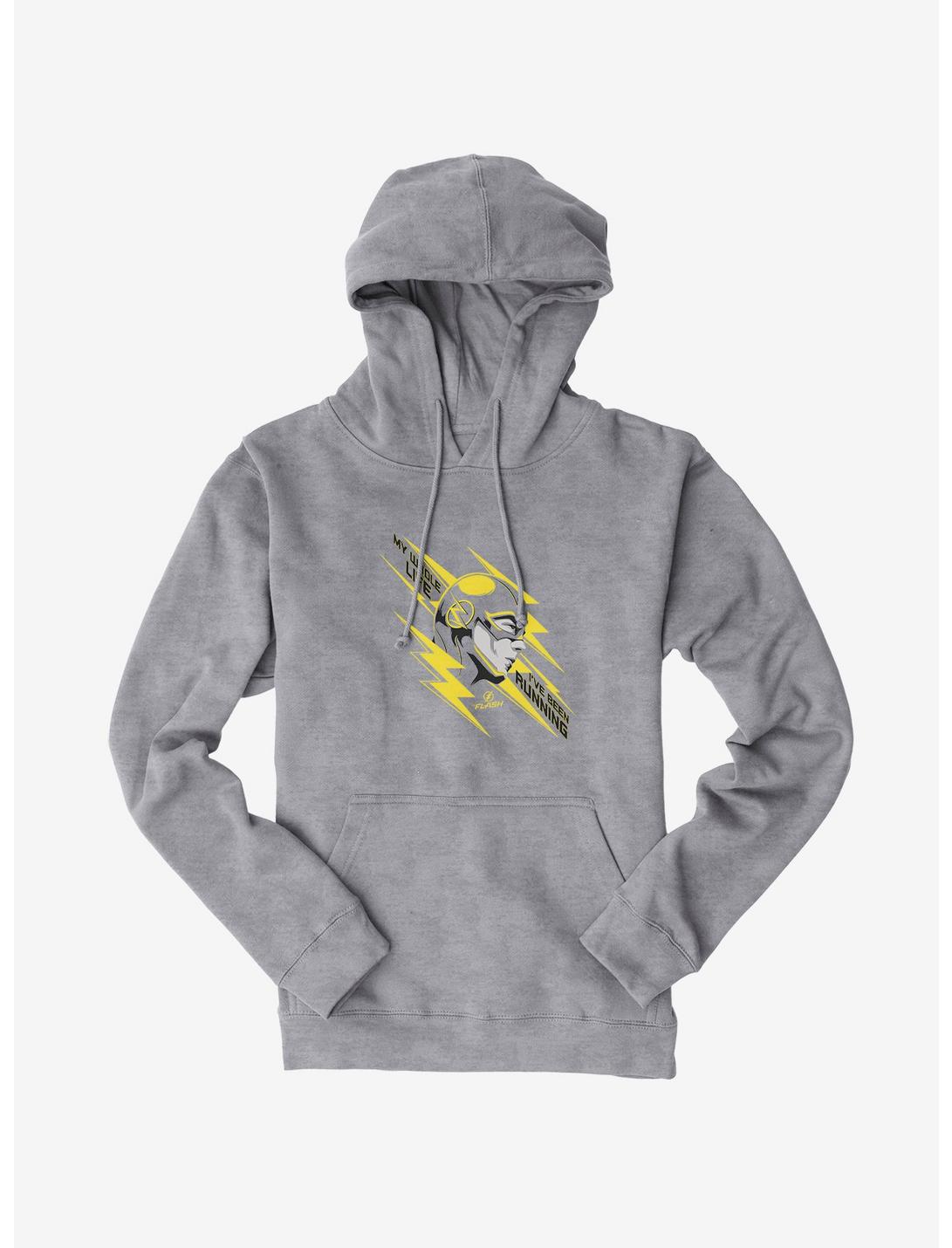 DC Comics The Flash My Whole Life I've Been Running Hoodie, HEATHER GREY, hi-res