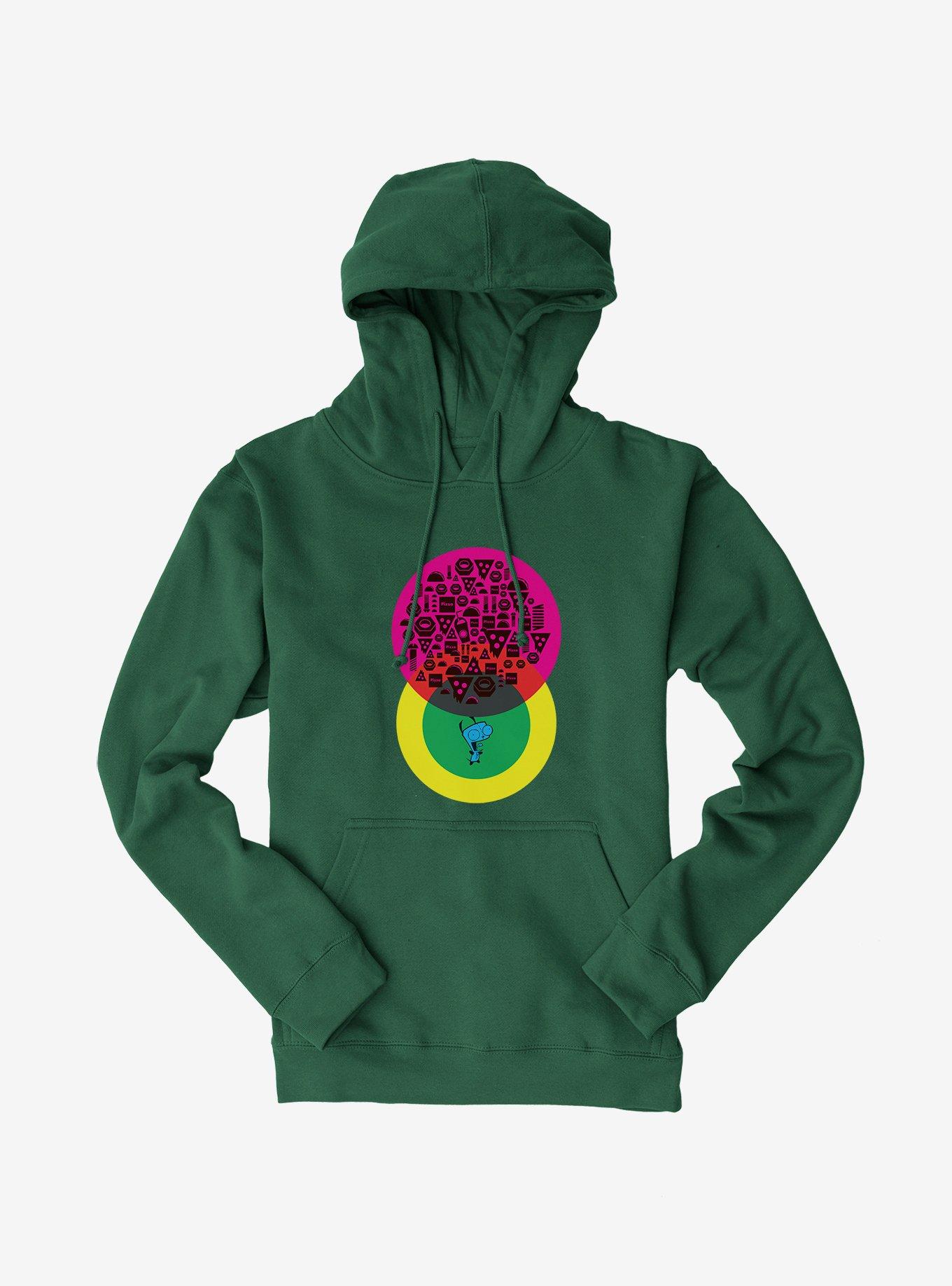 Invader Zim Food Venn Diagram Hoodie, , hi-res