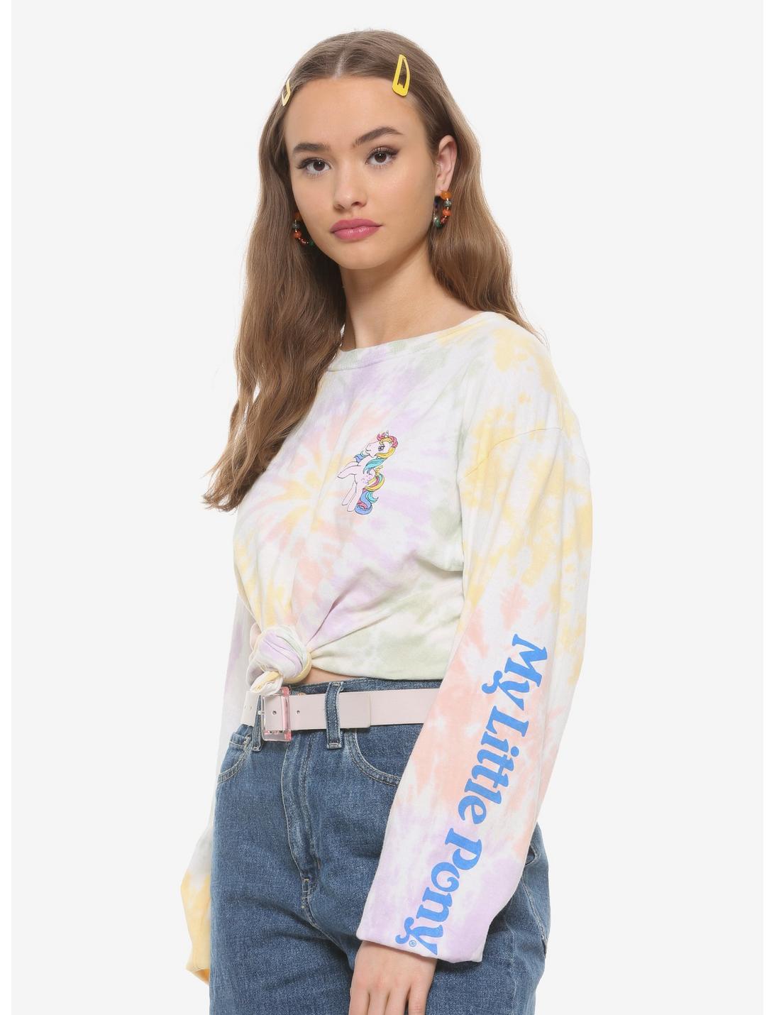 My Little Pony Rainbow Dash Tie-Dye Women's Long Sleeve T-Shirt - BoxLunch Exclusive, TIE DYE, hi-res