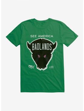 See America Badlands T-Shirt, KELLY GREEN, hi-res