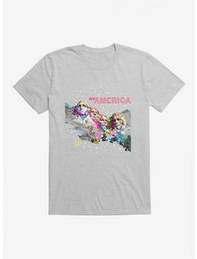 See America Mount Rushmore T-Shirt, HEATHER GREY, hi-res