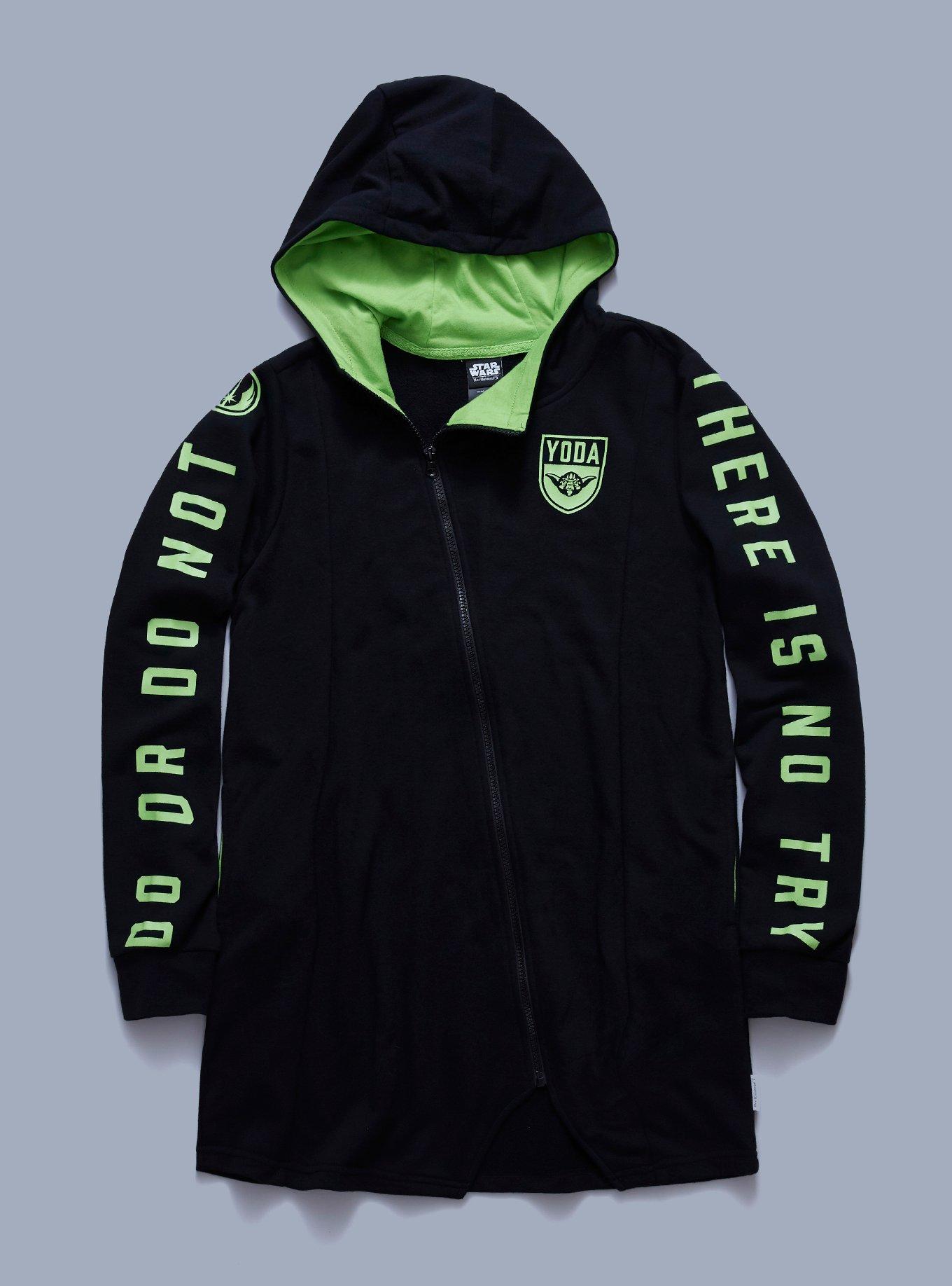 Her Universe Star Wars: The Clone Wars Yoda Quote Zip-Up Hoodie Plus Size, MULTI, hi-res
