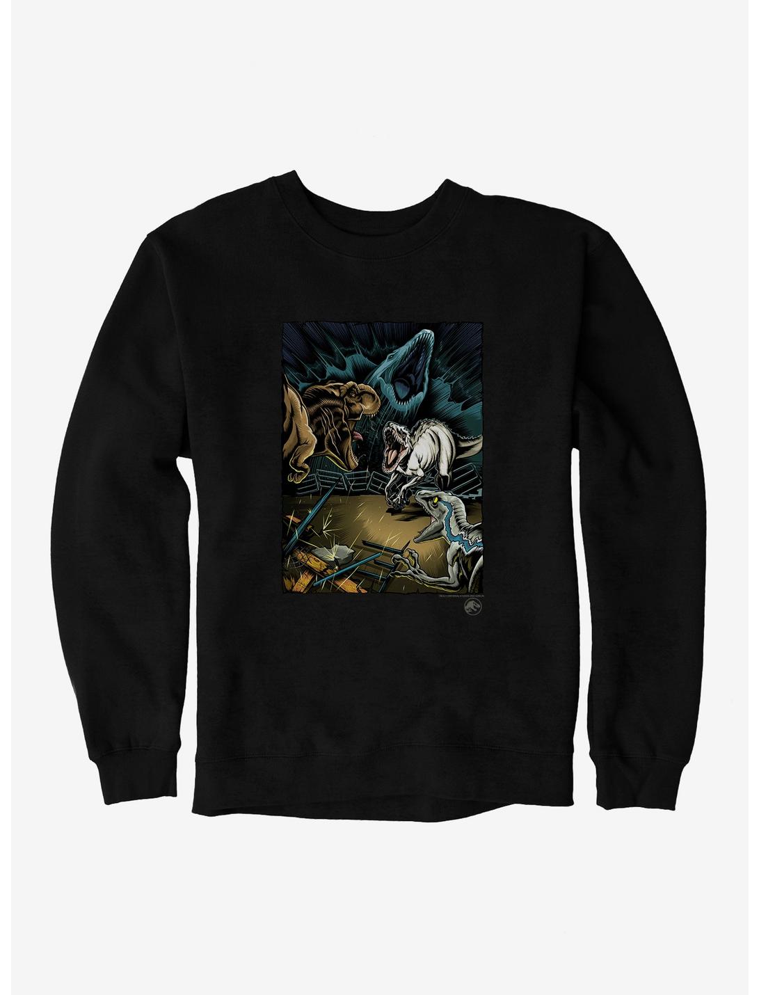 Jurassic World Dinosaur Battle Sweatshirt, BLACK, hi-res