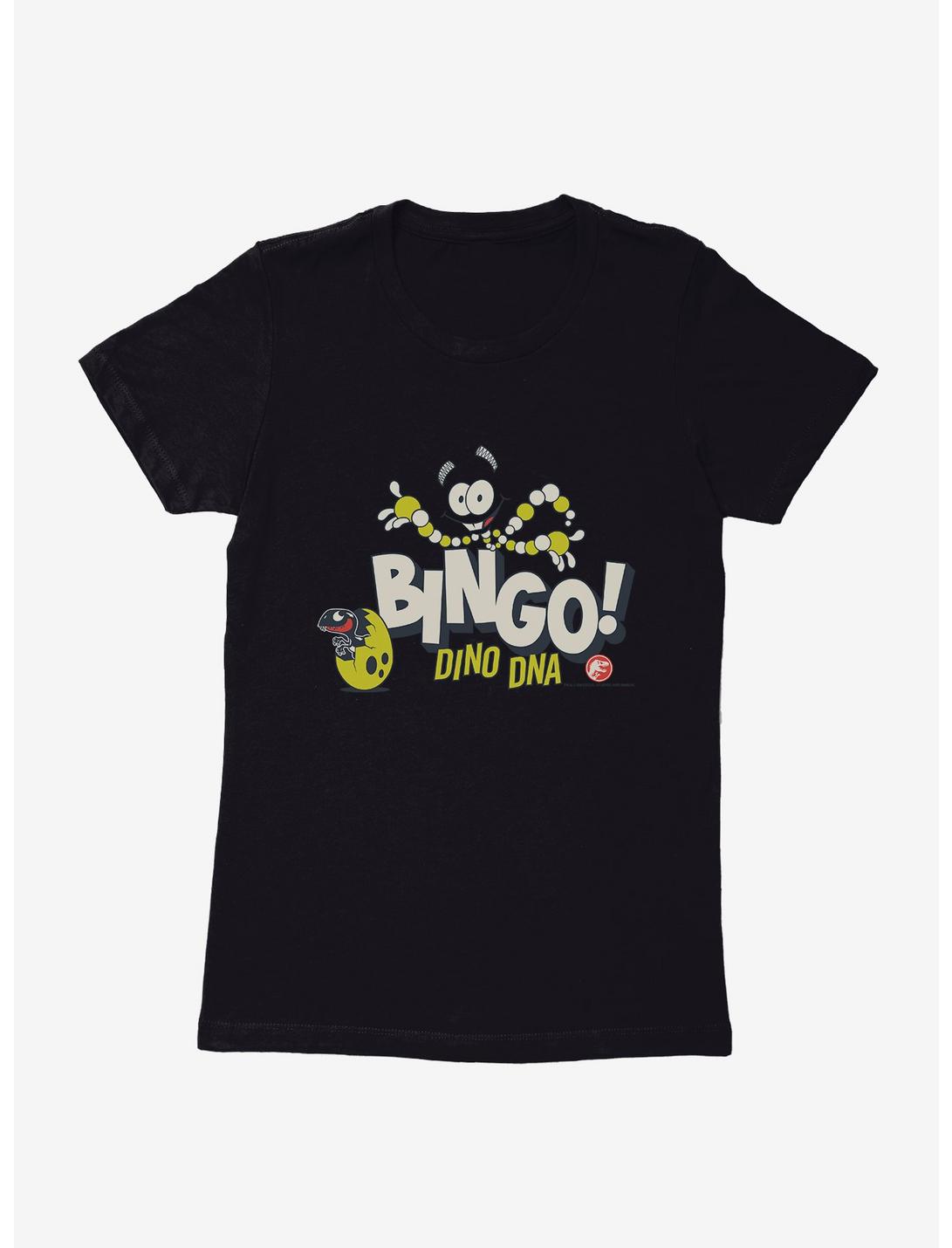 Jurassic World Bingo Dino DNA Womens T-Shirt, BLACK, hi-res